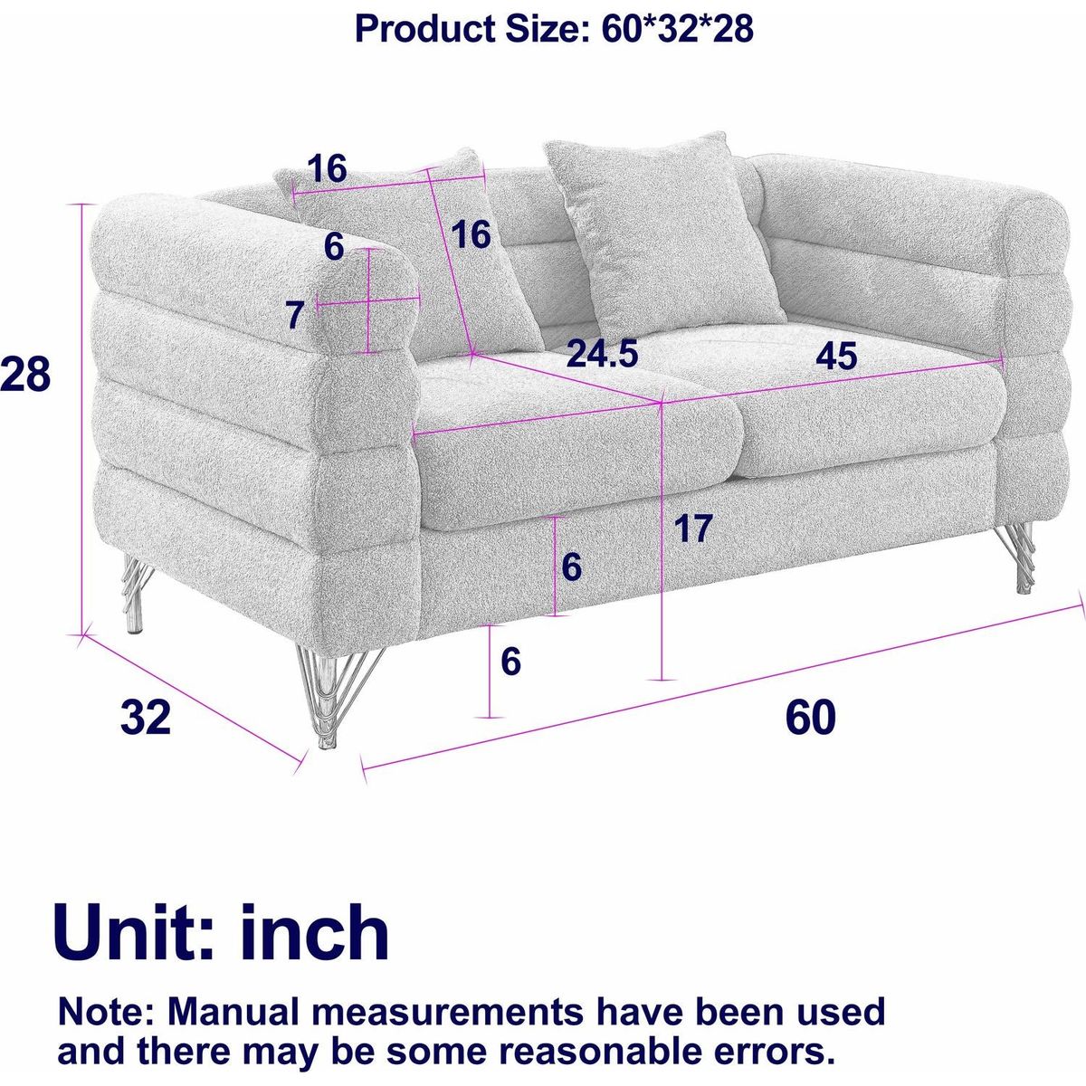 3-seater + 2-seater Combination sofa.ORANGE teddy