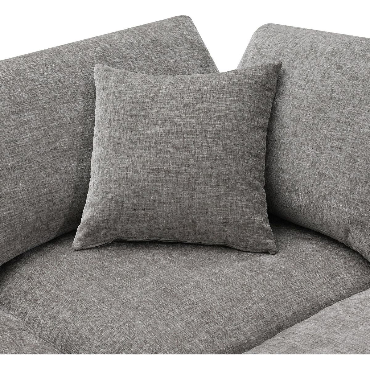 130x65" Modern Modular Cloud Sofa Bed, 6 Seat Chenille Sectional Couch Set with Ottoman,Free Combination,Convertible U Shaped Sleeper Sofa for Living Room, Apartment, 3 Colors