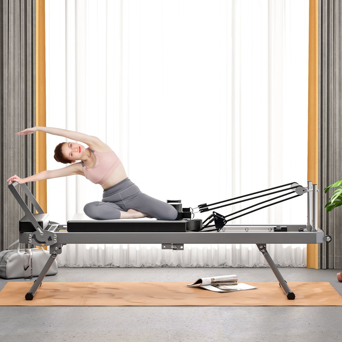 Pilates core bed, foldable home high quality, yoga studio same