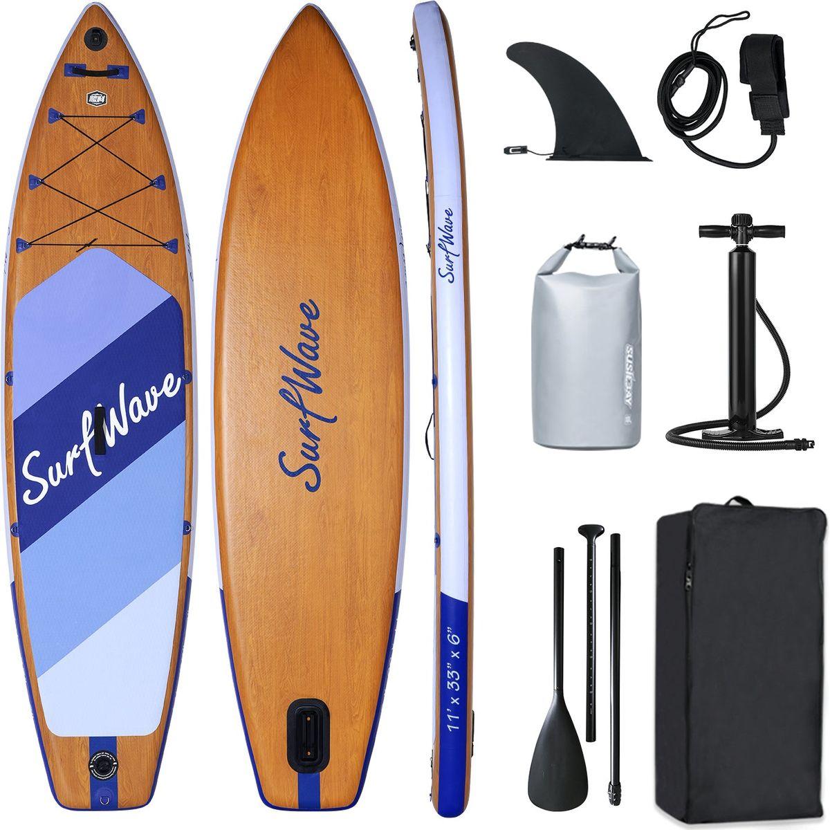 Inflatable Stand Up Paddle Board 11'x34"x6" With Accessories