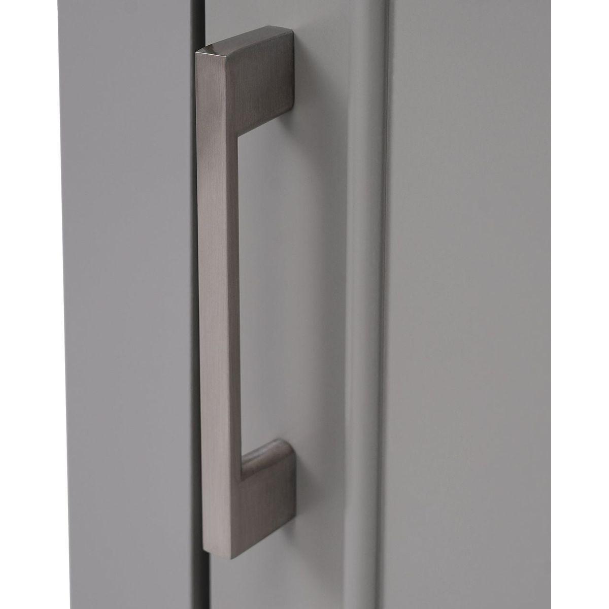 20 Inch Modern Small Bathroom Vanity Cabinet With Ceramic Basin- 20x15.5x33.3 Inches,Ample Storage,1 Soft-Close Door