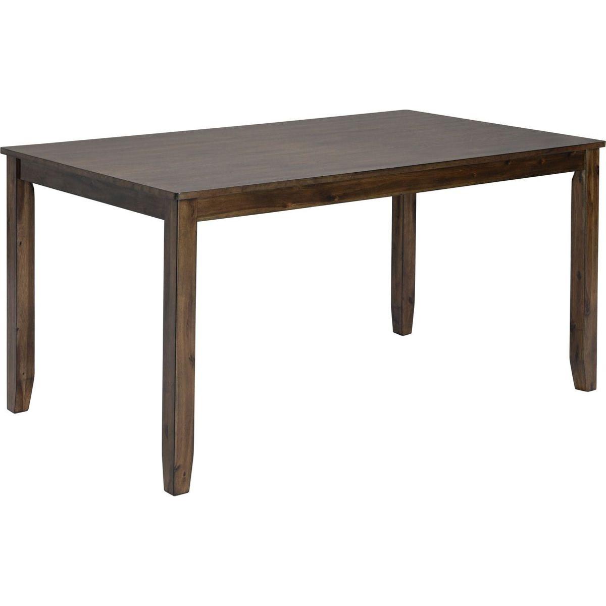 Wooden Dining Rectangular Table, Kitchen Table for Small Space, 4 Person Dining Table, Walnut ONLY THE TABLE