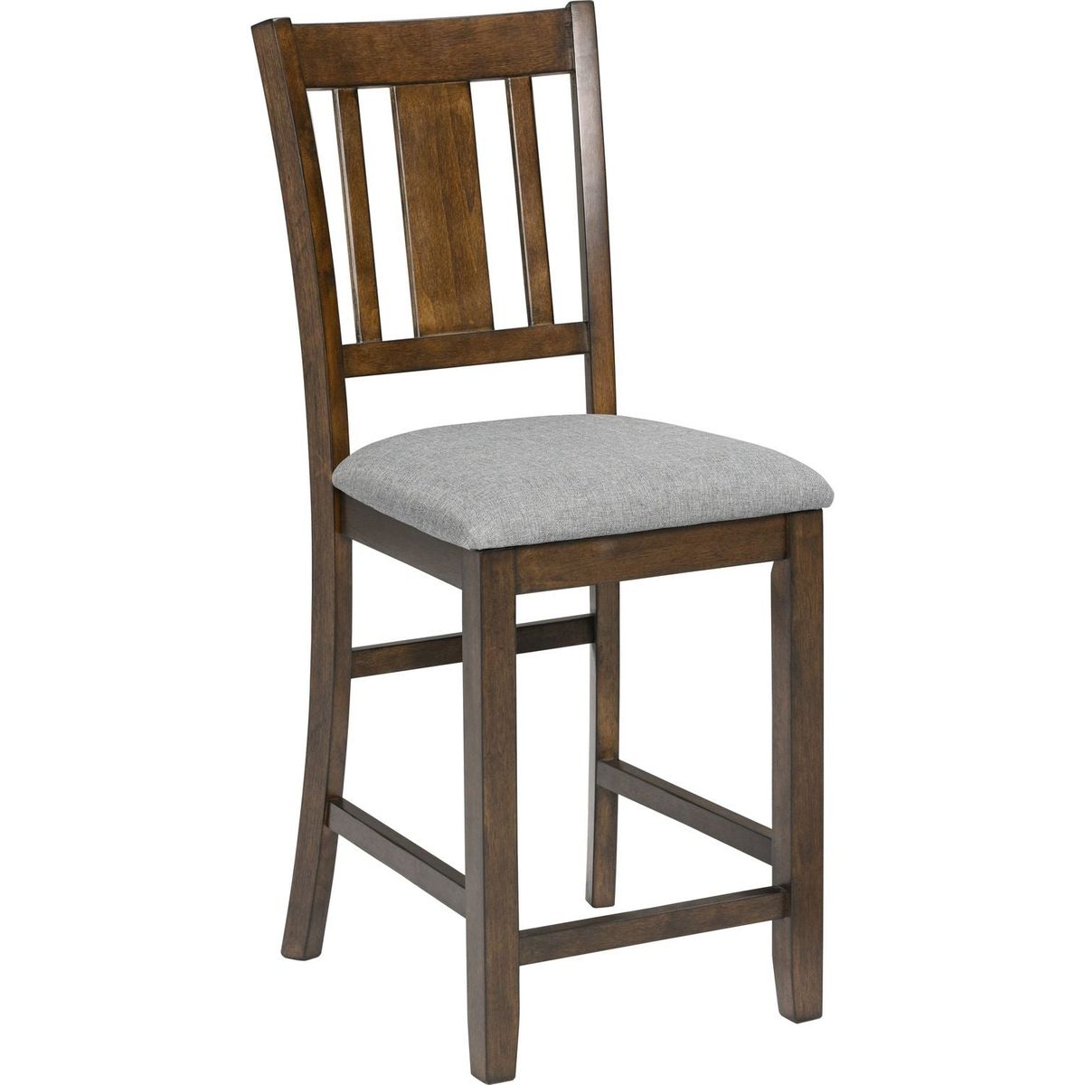 Dining Room Furniture Counter Height Chairs Set for 4, Kitchen Chair with Padded Seat, Walnut