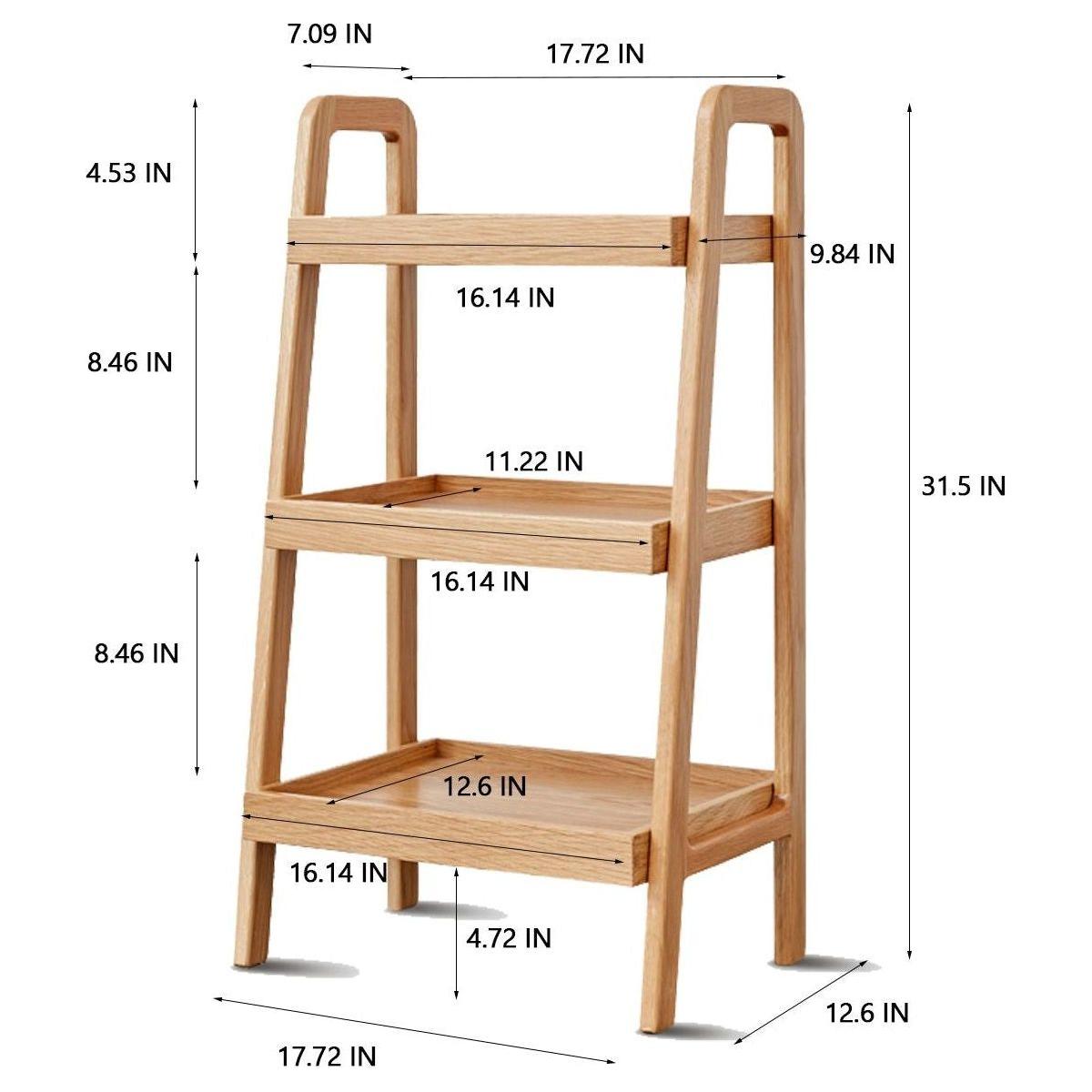 Storage Bench, 3-Tier Beech Wood Shoe Rack for Entryway, Premium Storage Organizer for Bathroom, Living Room, Bedroom, Hallway, Patio, Kitchen