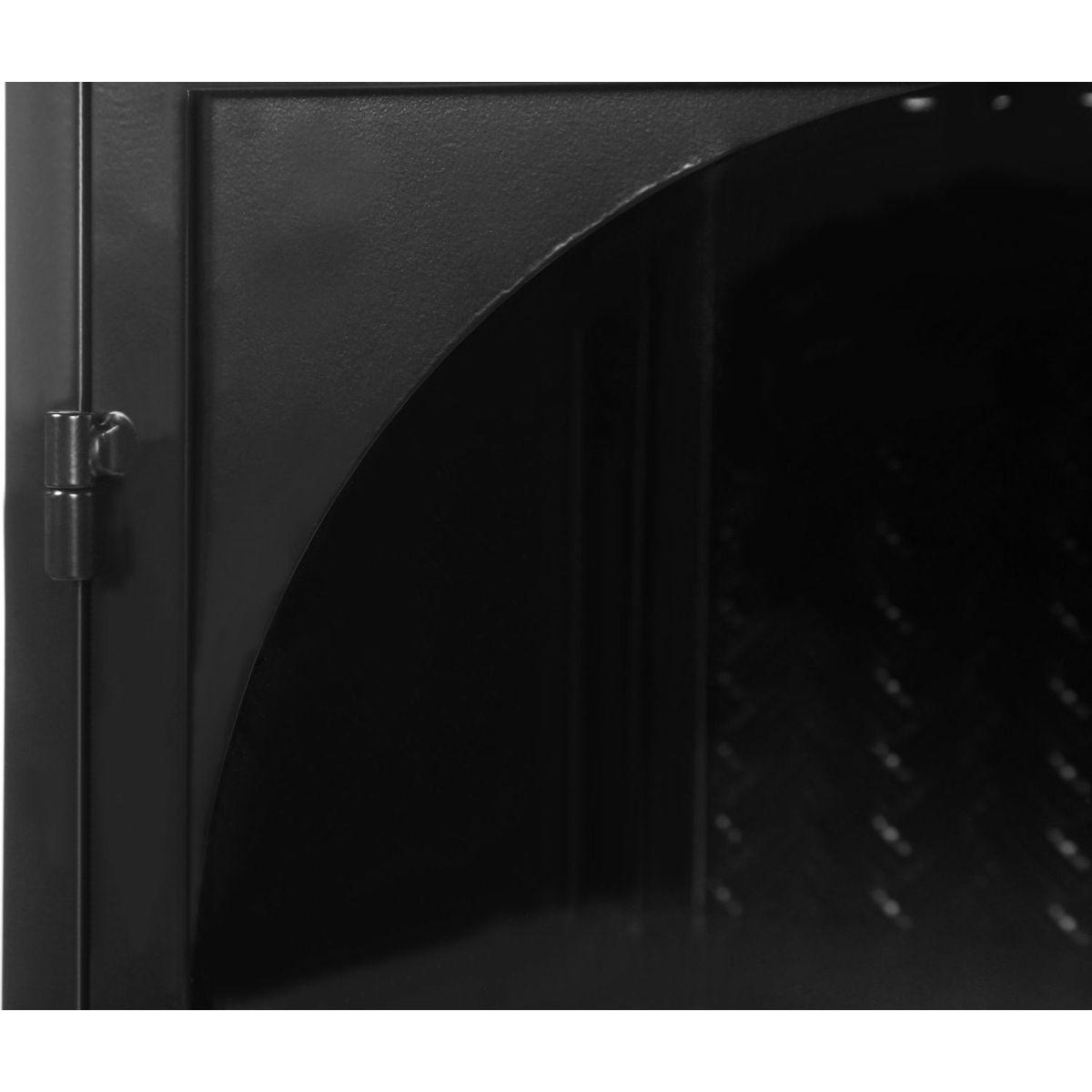 27.56"Glass Doors Modern Two-door Wall Cabinet with Featuring Three-tier Storage for Entryway Living Room Bathroom Dining Room,Wall Cabinet with Characteristic Woven Pattern,Black