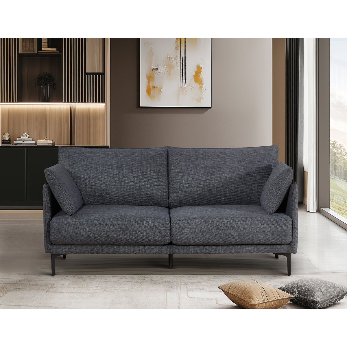 2.5 Seater Sofa For Primary Living Space , Bed Room, Office, USB 