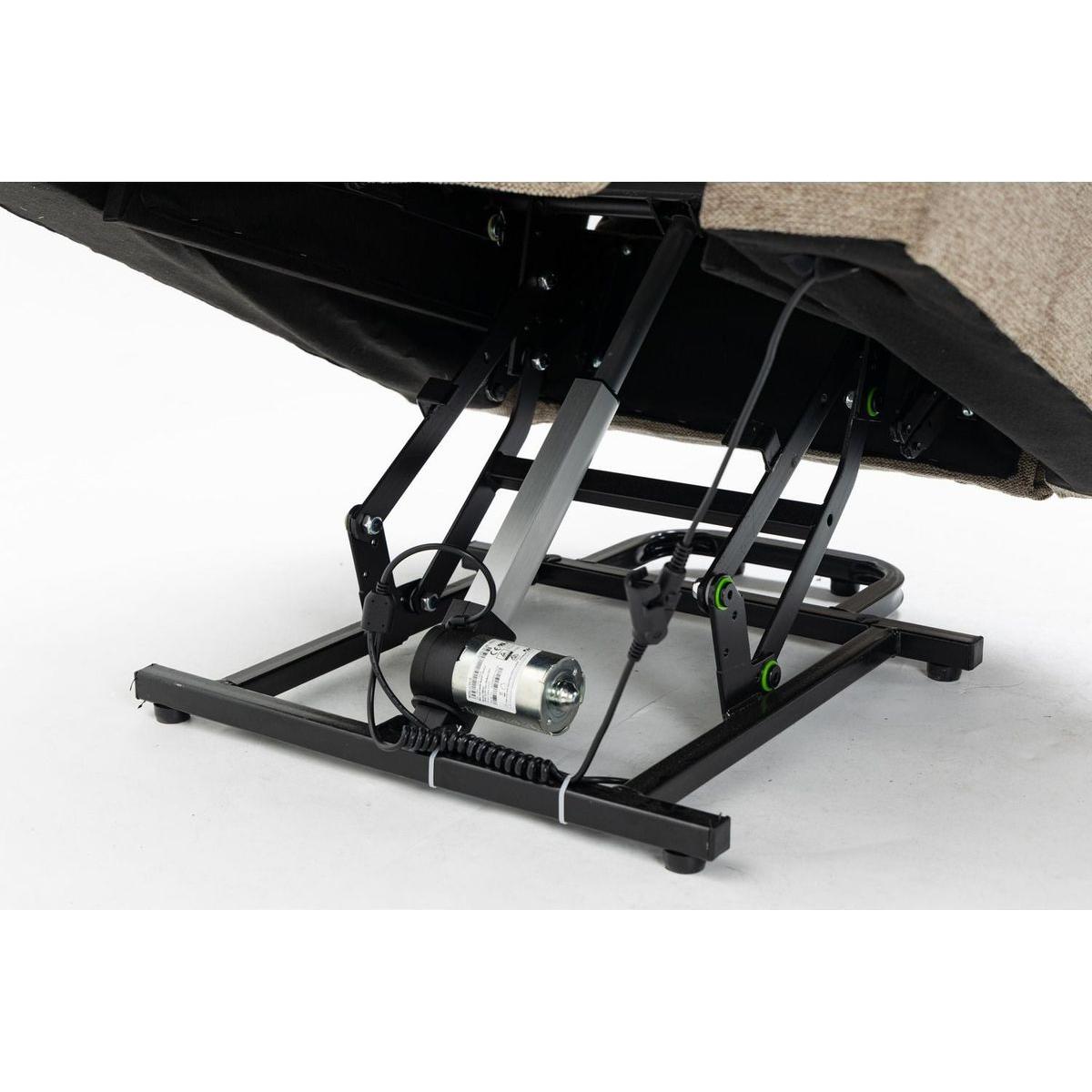 Infinite Position Okin Motor Up to 350 LBS Power Lift Recliner Chair for Elderly, Heavy Duty Motion Mechanism with 8-Point Vibration Massage and Lumbar Heating, USB Charging Port, Cup Holders, Grey