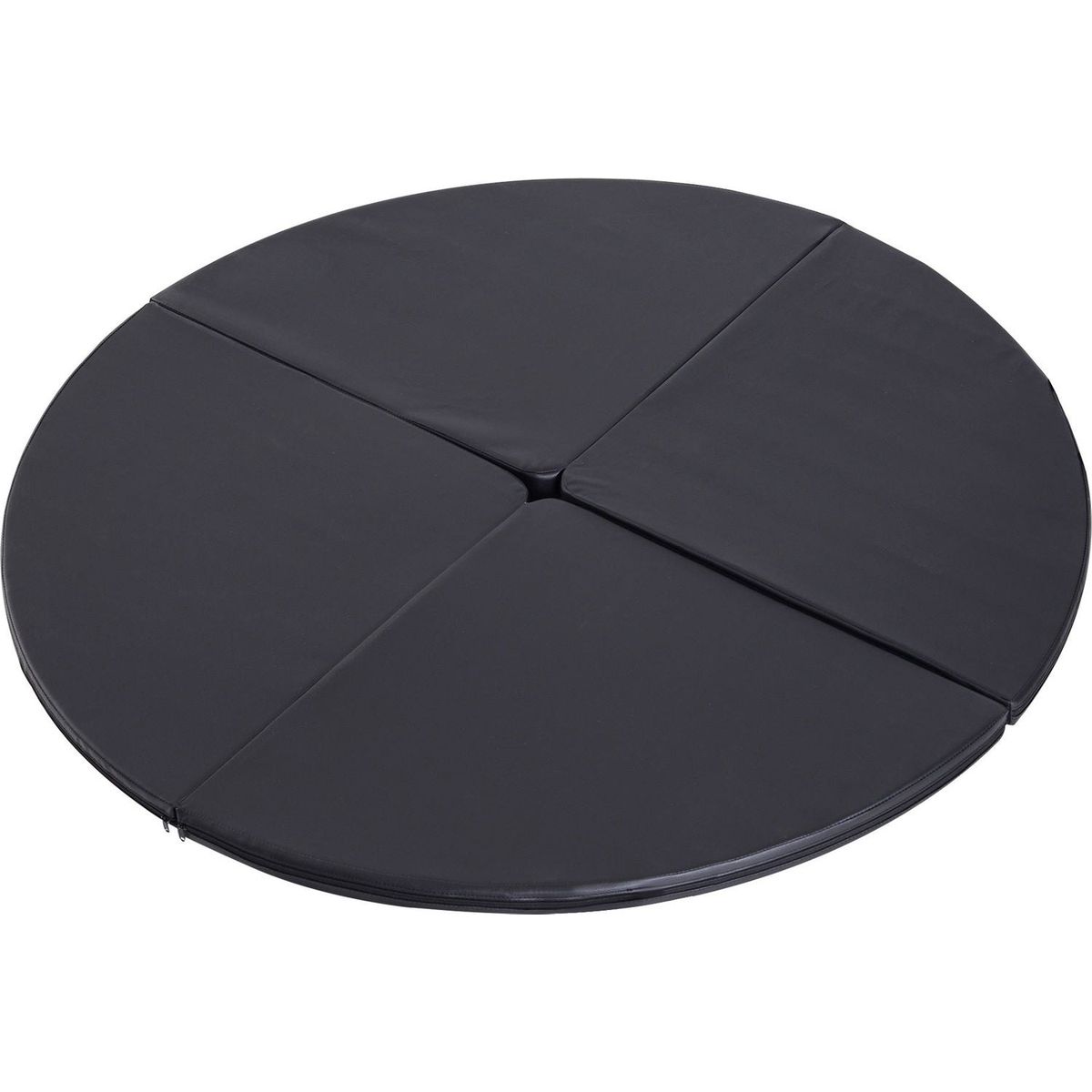 Soozier Pole Dance Mat, 2"T x 5'W Folding Pole Dance Mat for Home, Lightweight and Foldable, Black