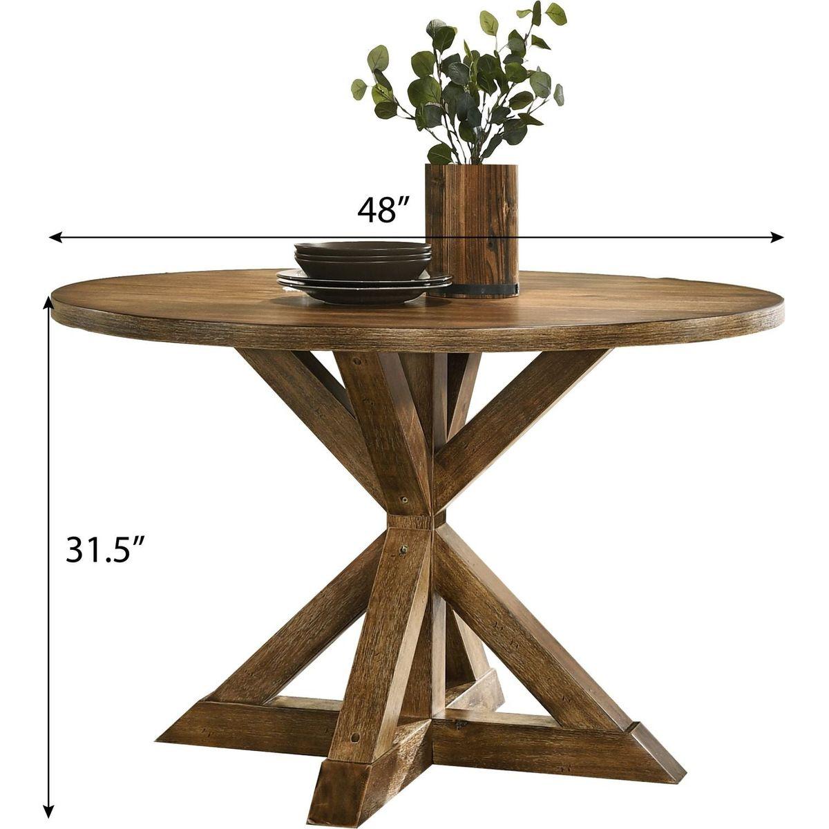 Windvale Cross-Buck Base Dining Table