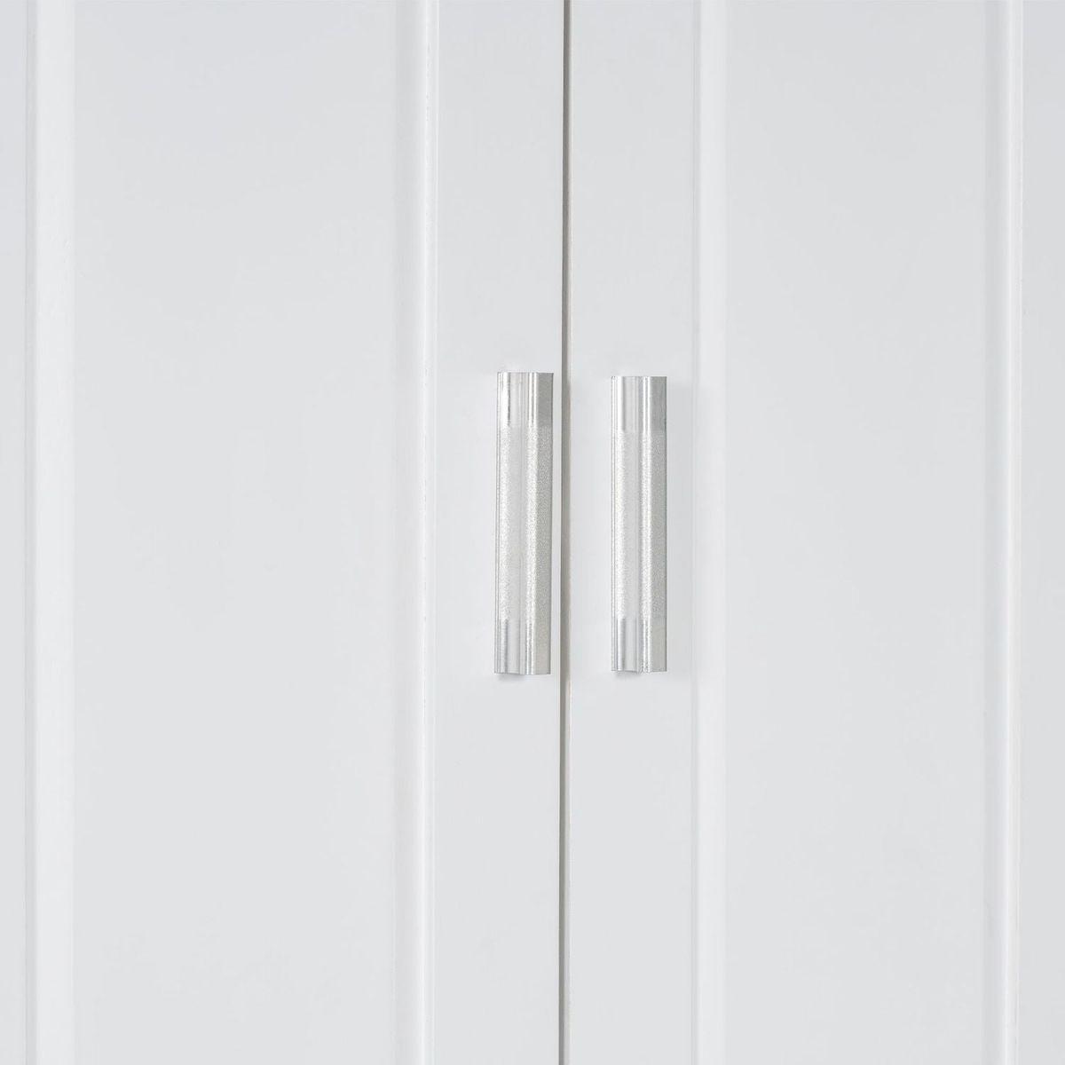 Tall Bathroom Cabinet with Laundry Basket, Large Storage Space Tilt-Out Laundry Hamper and Upper Storage Cabinet, White