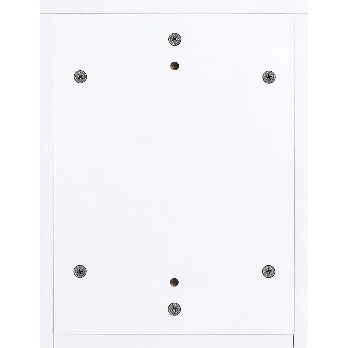 12 Inch Small Wall Mounted Storage Shelves, Suitable For Small Bathroom, Glossy White