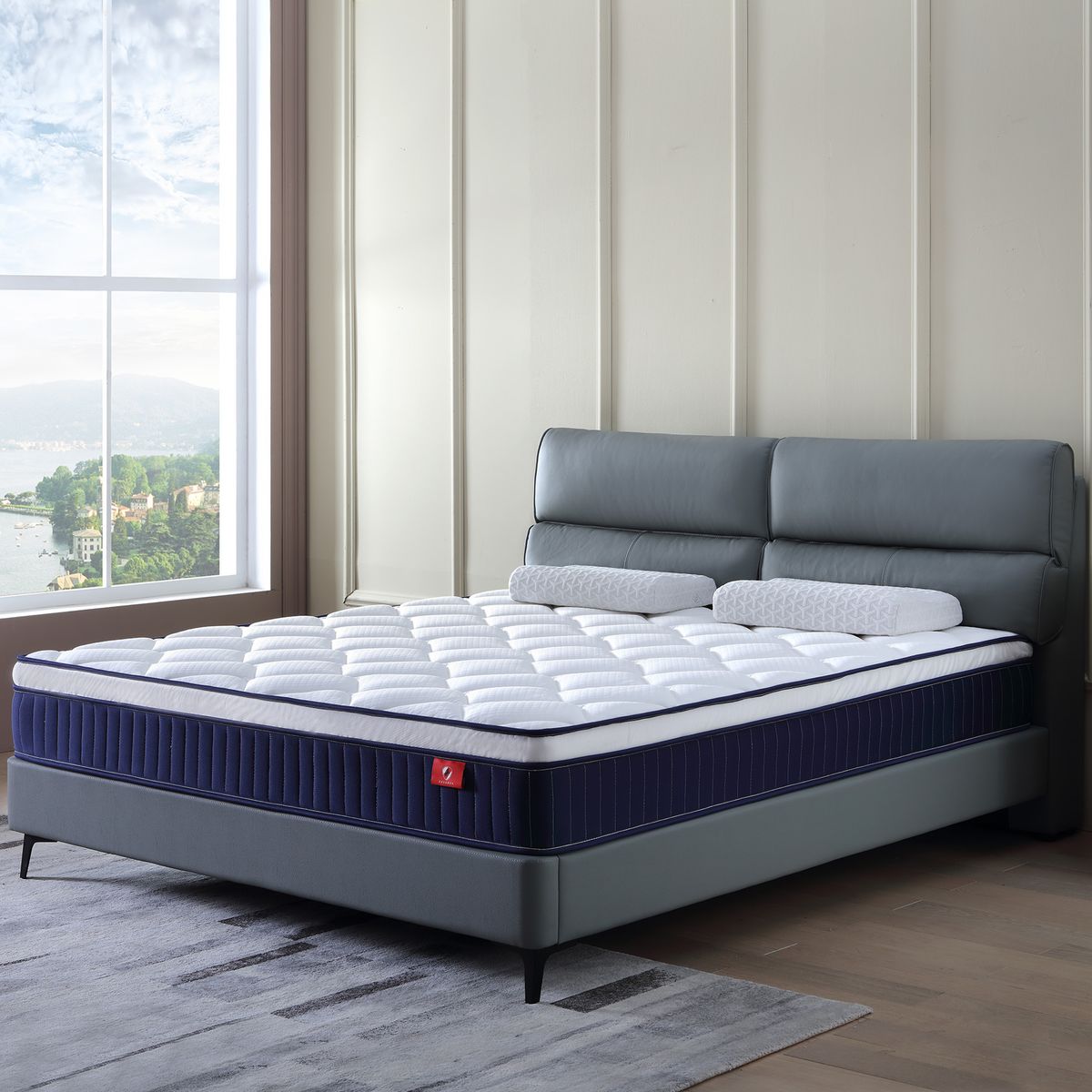 Cool 10 Inch Plush Gel Memory Foam Pocket Spring Hybrid Mattress