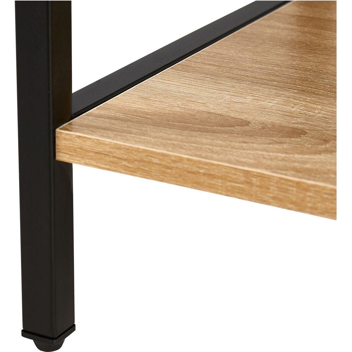 15.74" Rattan End table with drawer, Modern nightstand, metal legs,side table for living room, bedroom,natural(1 pc)