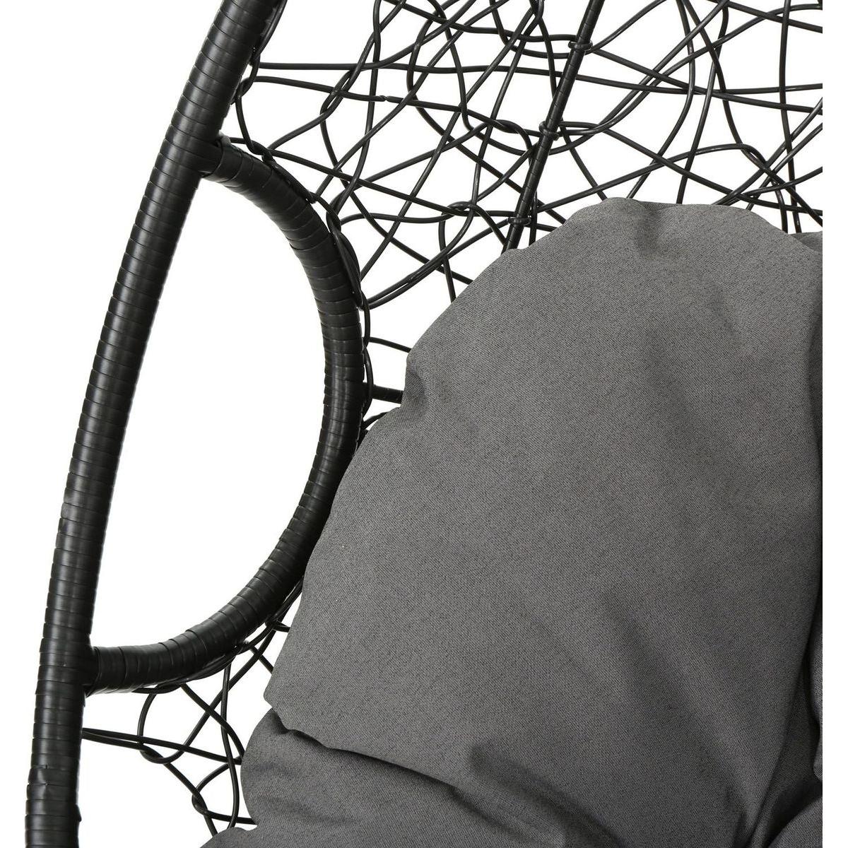 KYLIE HANGING BASKET- GREY (only basket, NOT include a hanging stand)