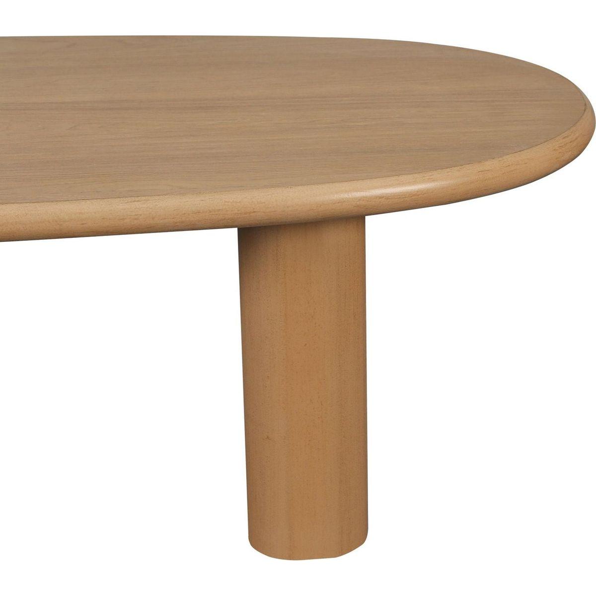 51" Tapered Tabletop Coffee Table (NATURAL WOOD)