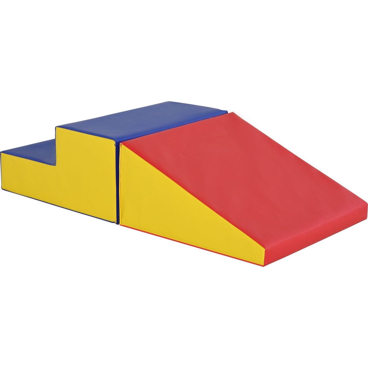 Soozier 2 Piece Climb and Crawl Activity Play Set Soft Secure Foam Playset for Toddler Preschooler Indoor Play Equipment Baby Learning Toys Multicolor