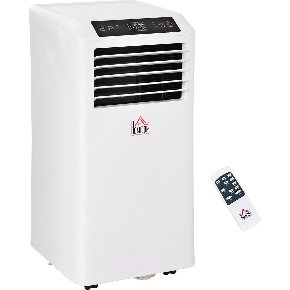 BTU Mobile Portable Air Conditioner with Cooling, Dehumidifier, Ventilating, Remote Control, 24-Hour Timer, Portable AC Unit for Bedroom, Living Room, Home Office, White