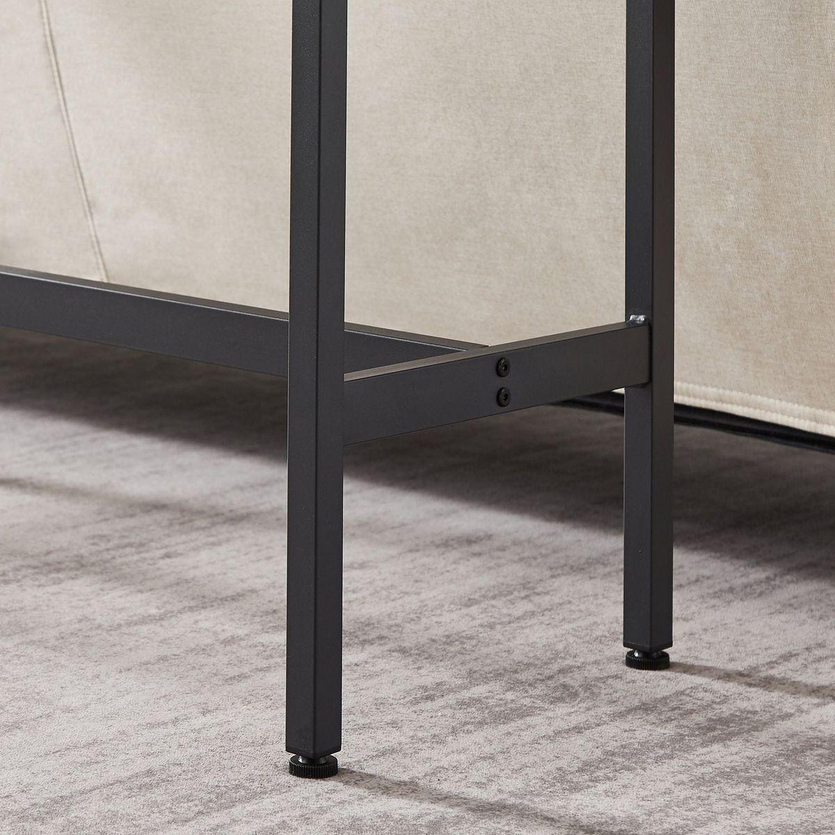 Bar Table Set with 2 Bar stools PU Soft seat with backrest, Rustic Brown, 43.31" L x 15.75" W x 35.43" H.