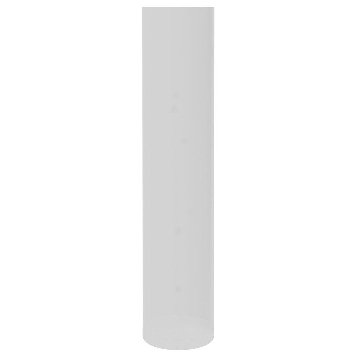 Rectangle Coffee Table with Gray Tempered Glass top and White Legs, Modern Table for Living Room - Streamdale Furniture