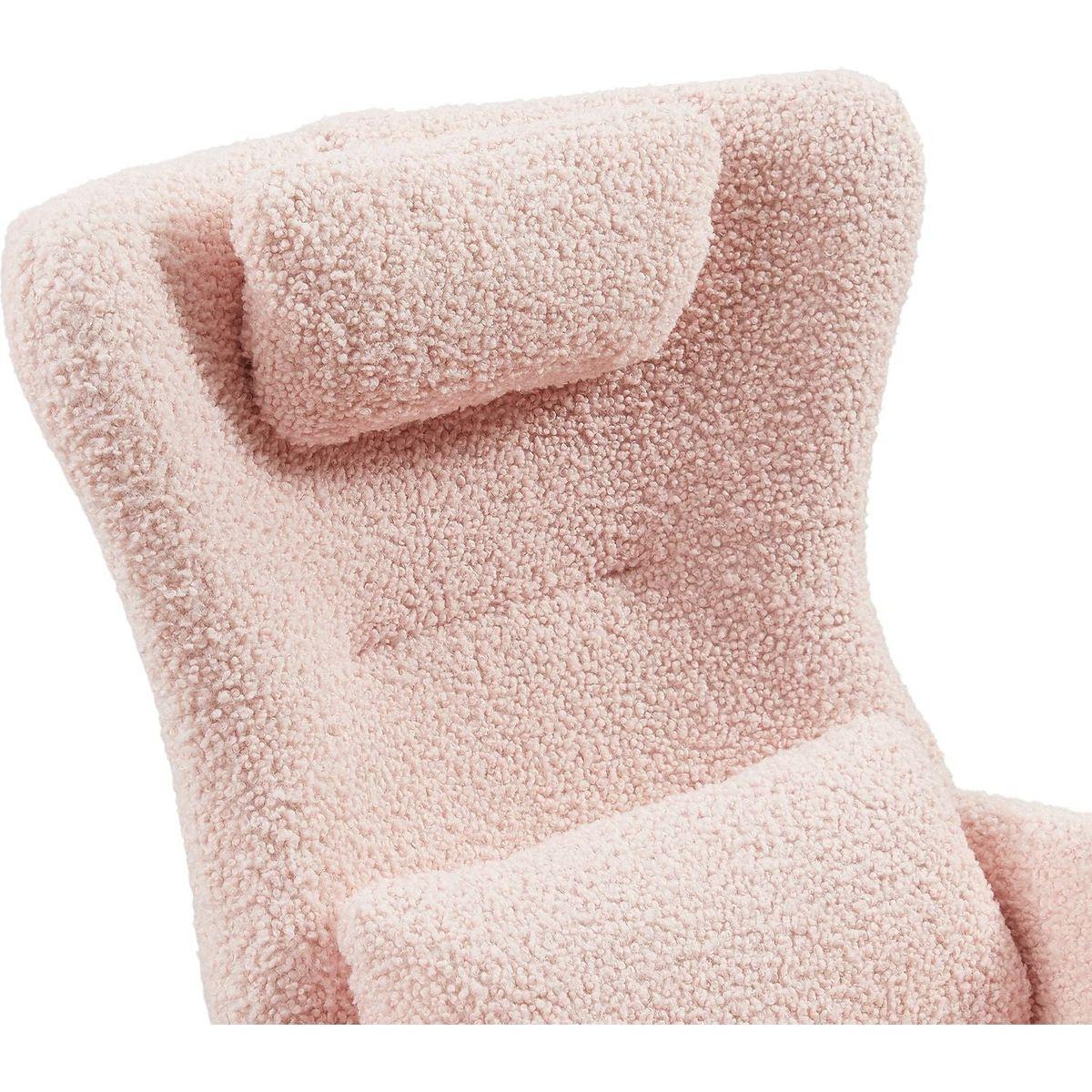 Rocking Chair Nursery, Modern Rocking Chair with High Backrest