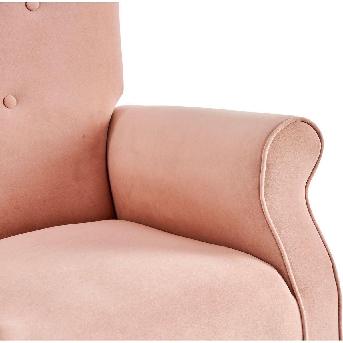 Baby Room High Back Rocking Chair Nursery Chair, Comfortable Rocker Fabric Padded Seat, Modern High Back Armchair