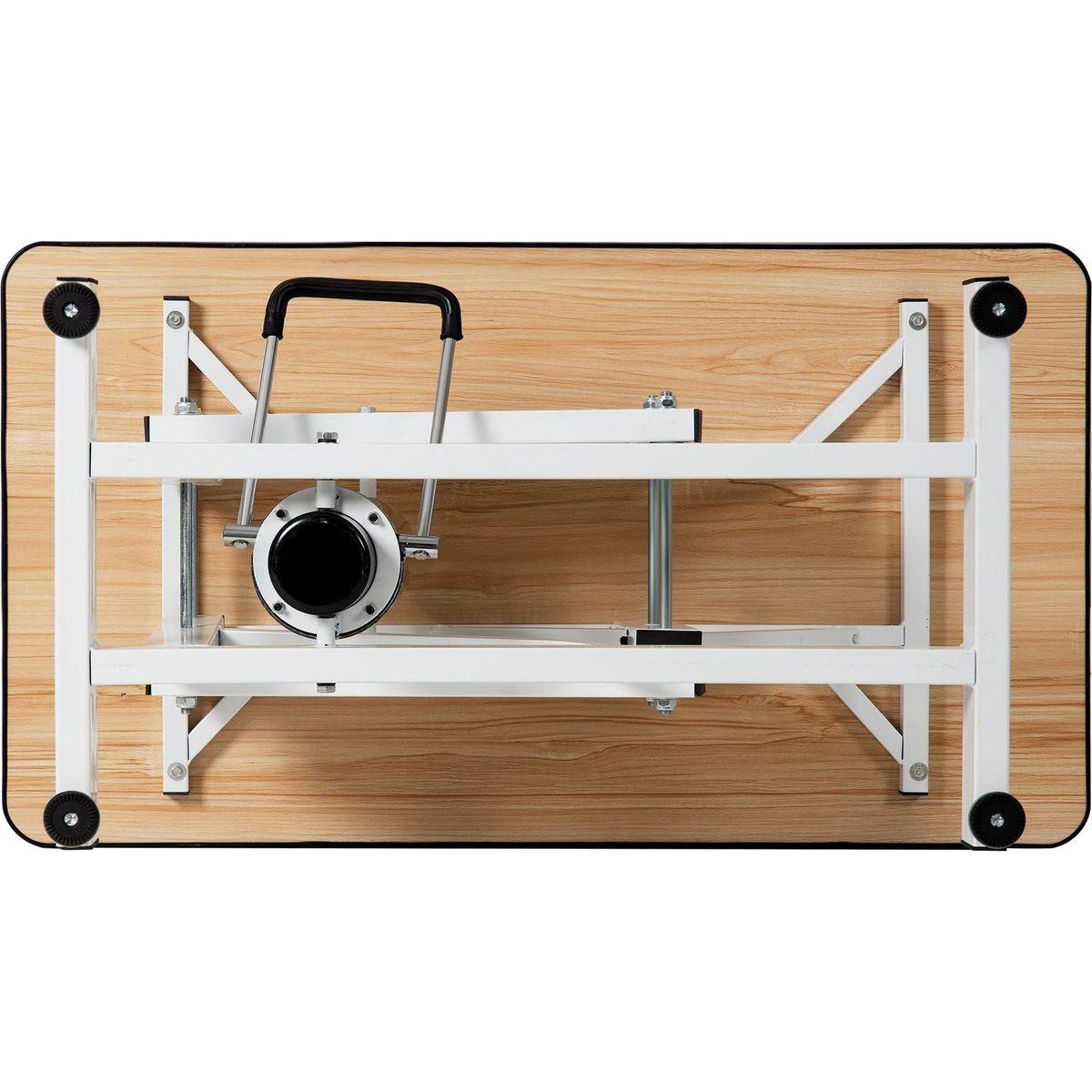 42.5INCH HYDRAULIC PET GROOMING TABLE WITH "H" ARM PINK