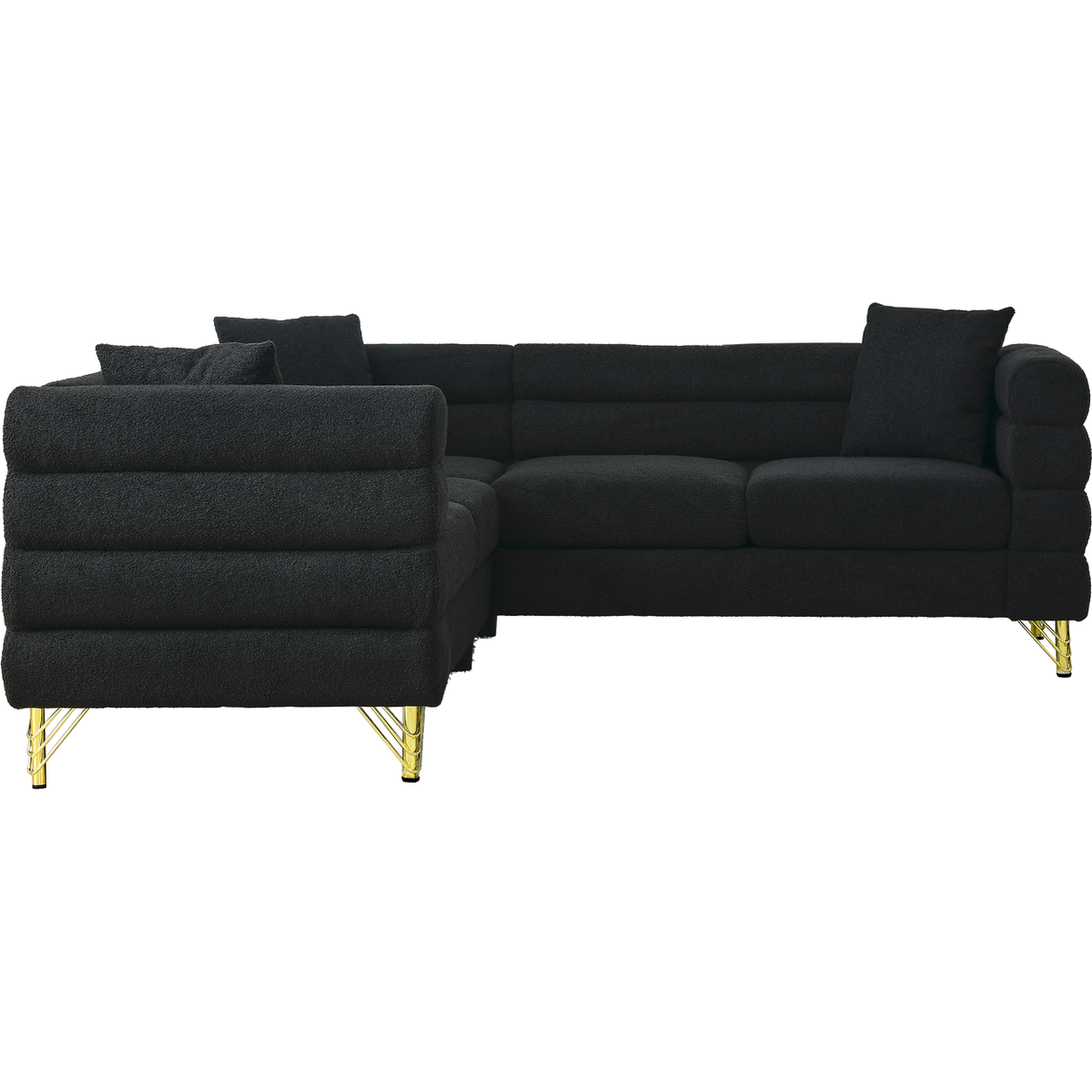 81.5-Inch Oversized Corner Sofa Covers, L-Shaped Sectional Couch, 5-Seater Corner Sofas with 3 Cushions for Living Room, Bedroom, Apartment, Office