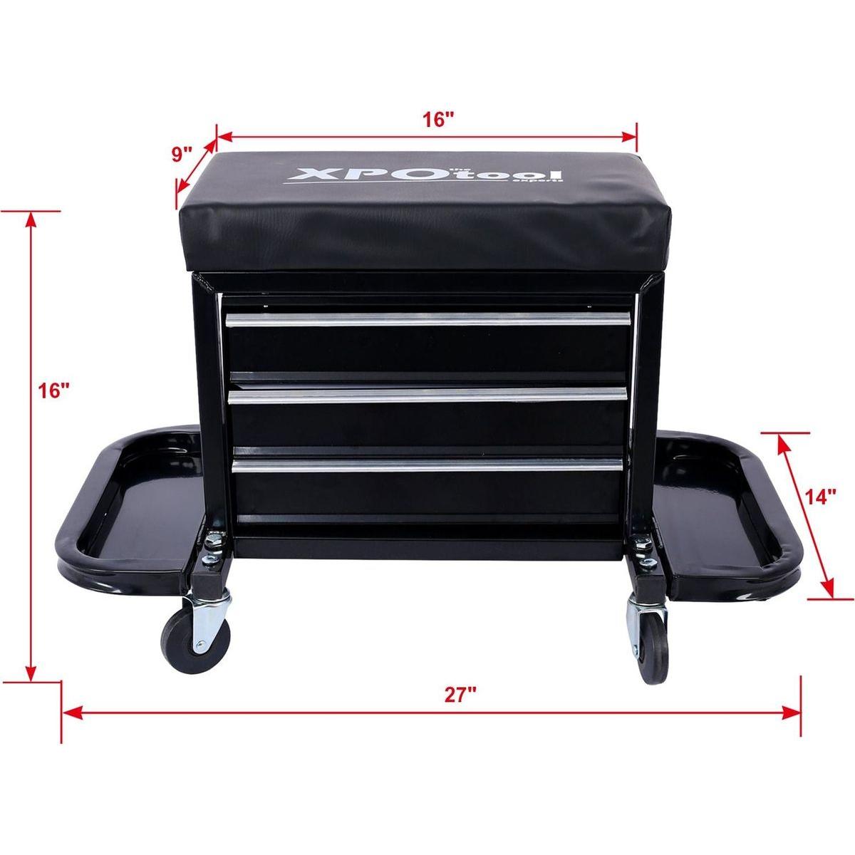 Pound Capacity Garage Glider Rolling Tool Chest Seat
