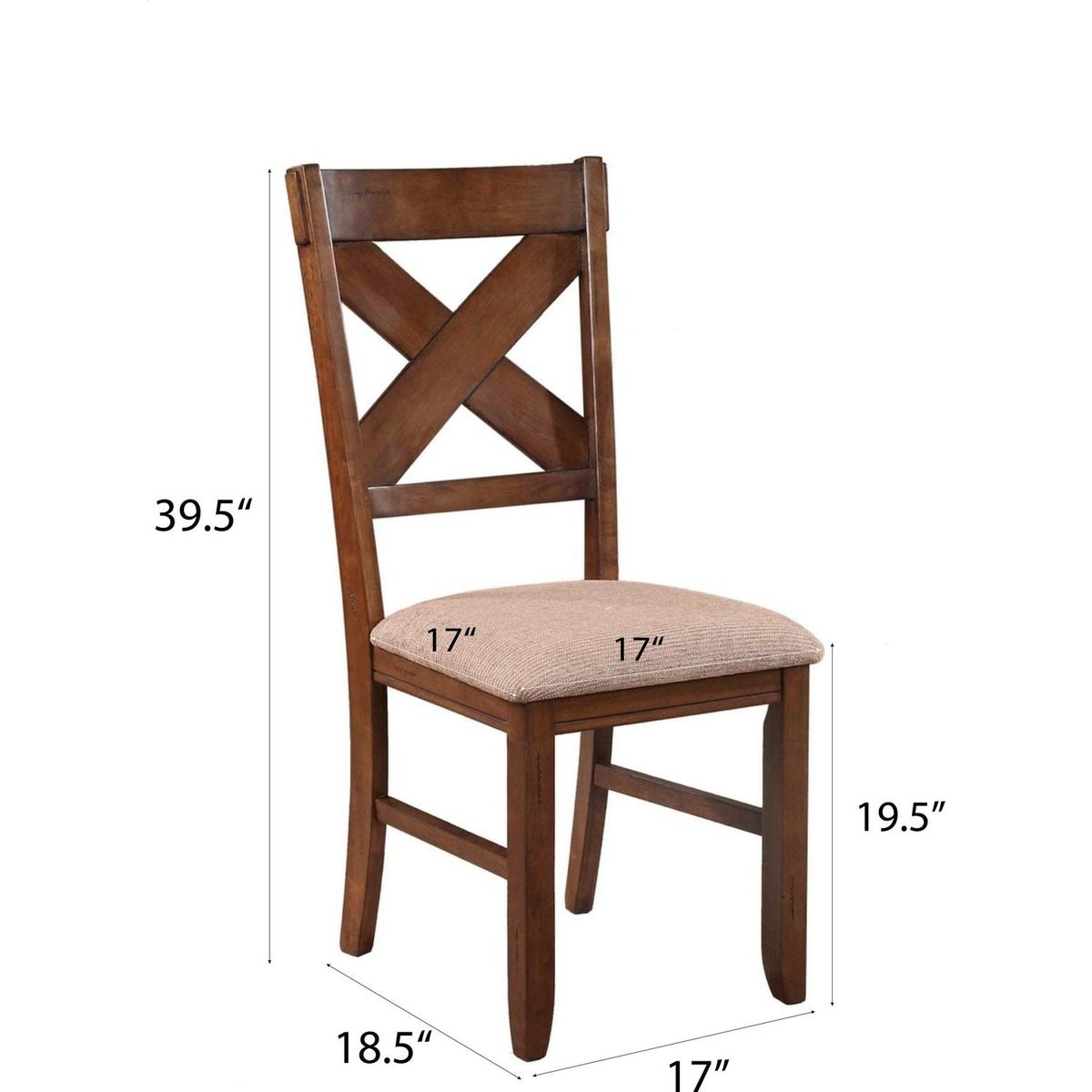 Karven Solid Wood Dining Chairs, Set of 2