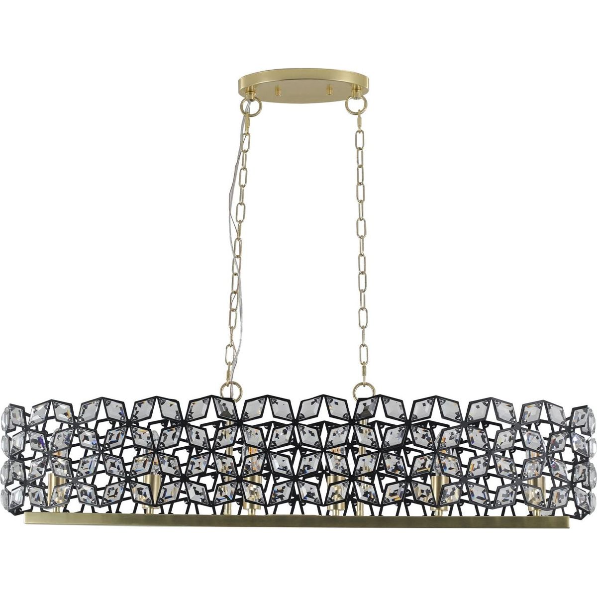 Modern Champagne Gold Oval Crystal ceiling chandelier Luxury Home Decor Light Fixture