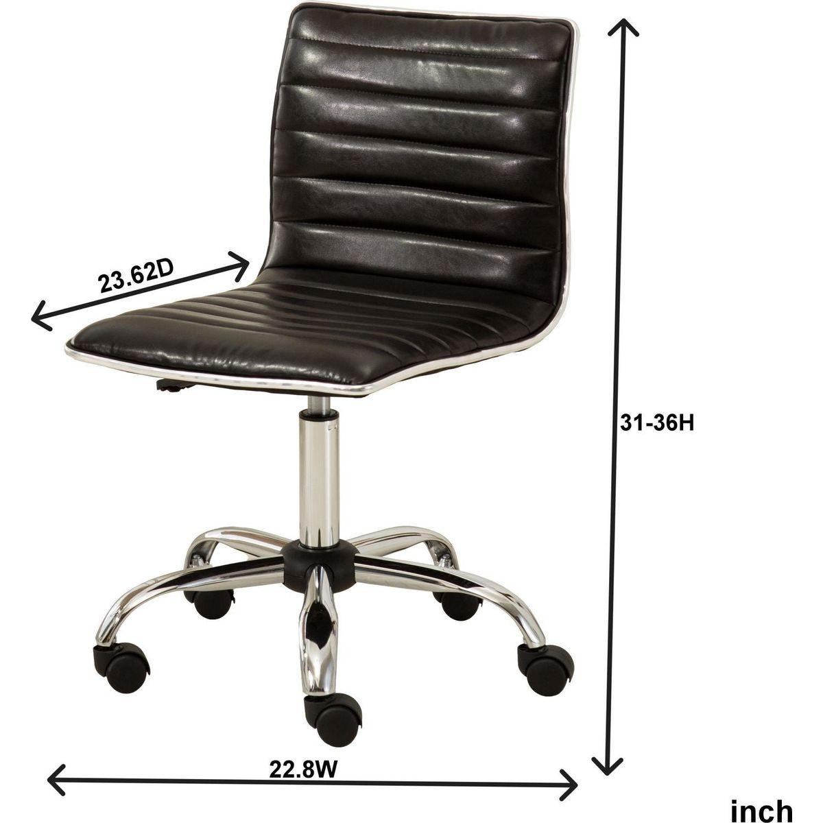 Fremo Chromel Adjustable Air Lift Office Chair, Grey