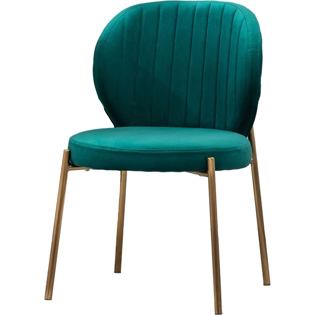 Amoa Contemporary Velvet Upholstery Dining Chair, Green
