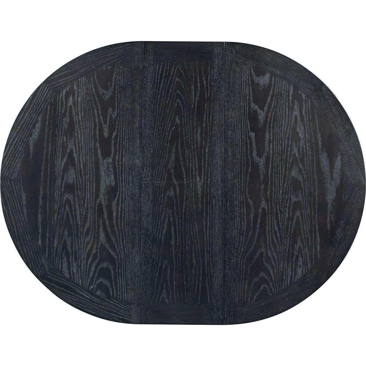 Retro Functional Extendable Dining Table with a 12" Leaf for Dining Room and Living Room (Espresso)