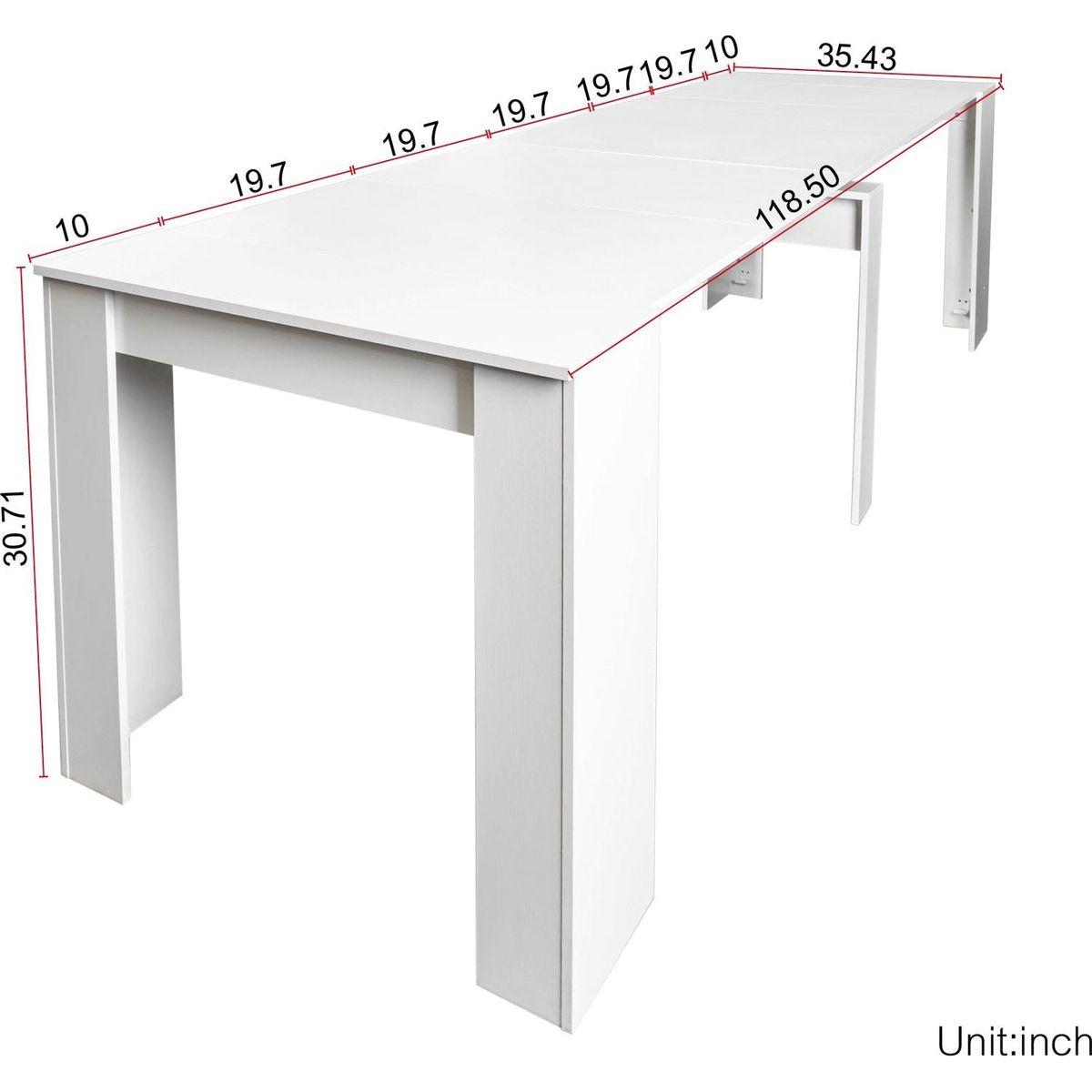 Multifunctional extendable console table
