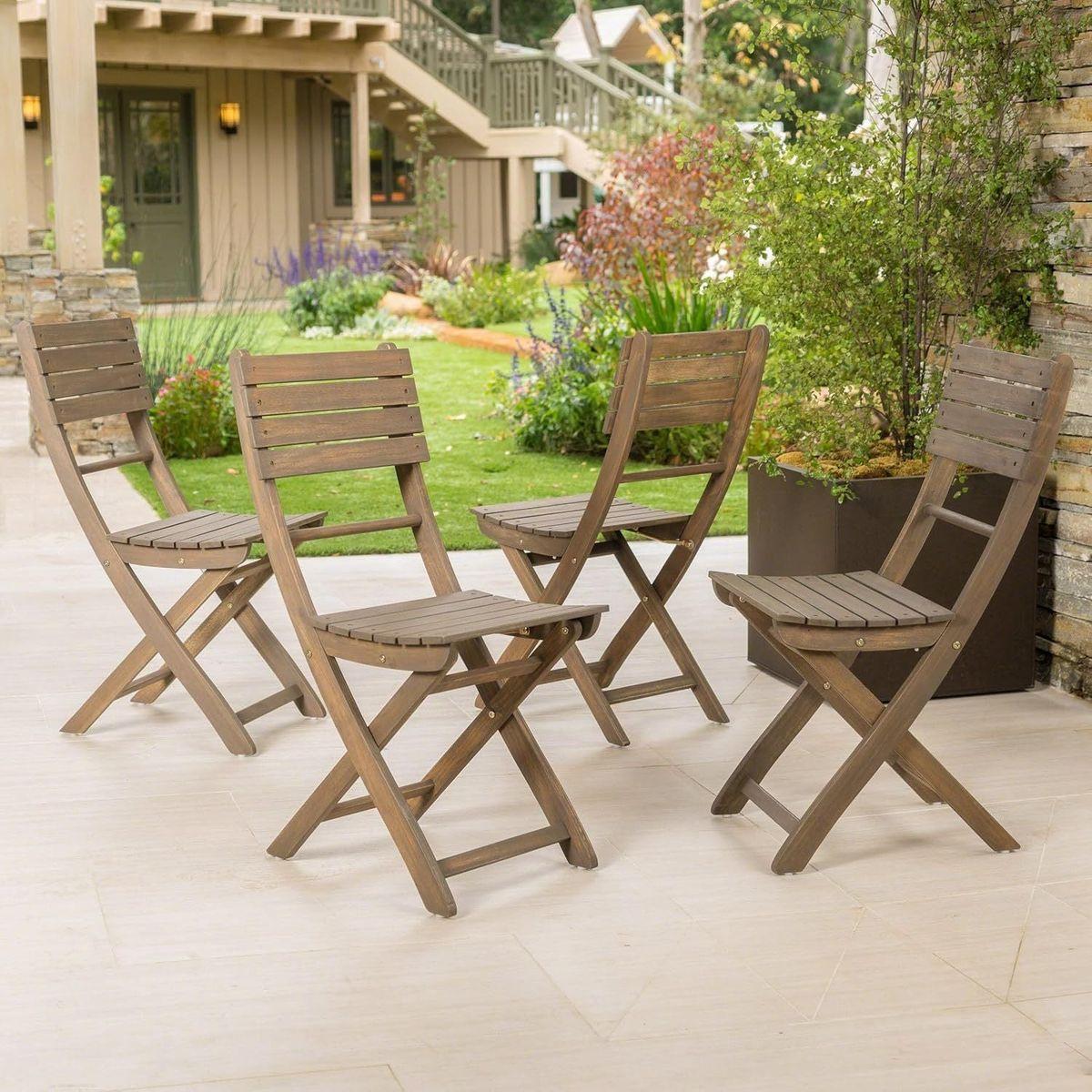 POSITANO 4 PIECE FOLDABLE CHAIR - Streamdale Furniture