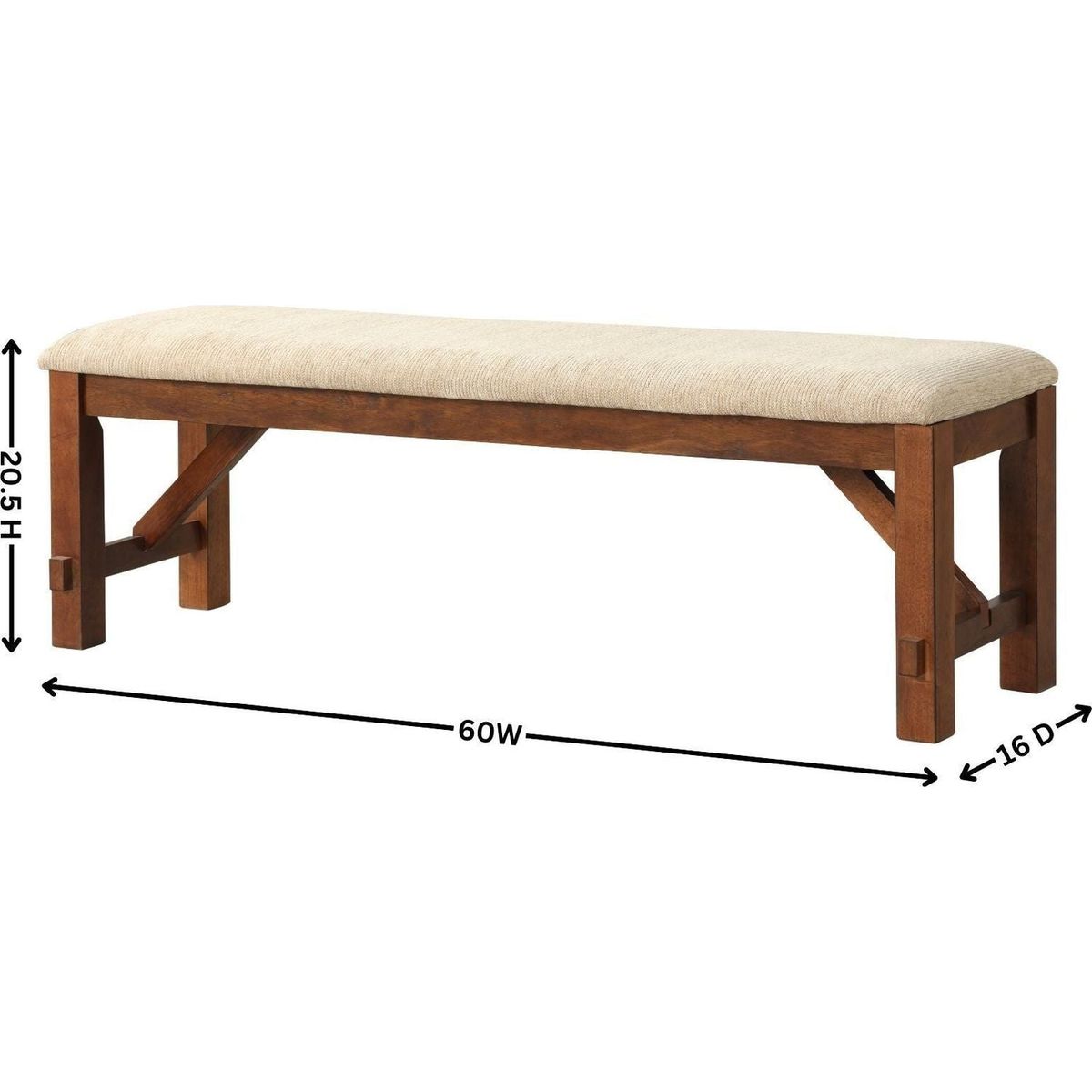 Karven Solid Wood Dining Bench - Streamdale Furniture