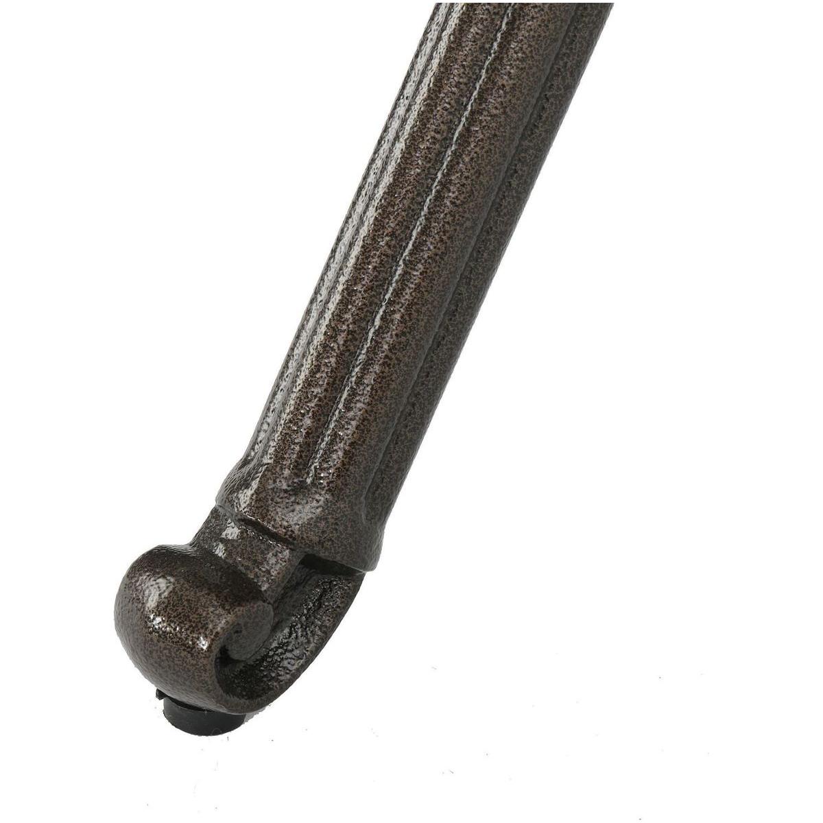 Outdoor Expandable Aluminum Dining Table, Hammered Bronze Finish