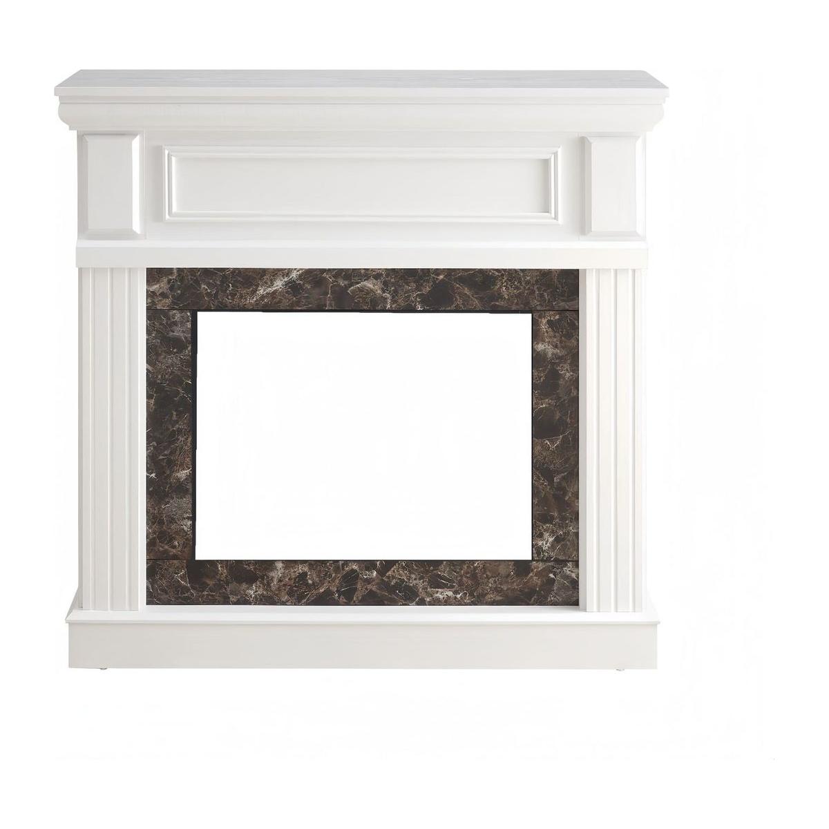 Only Mantel (NOT INCLUDED FIREPLACE) -White,41.34"W*14"D*40"H