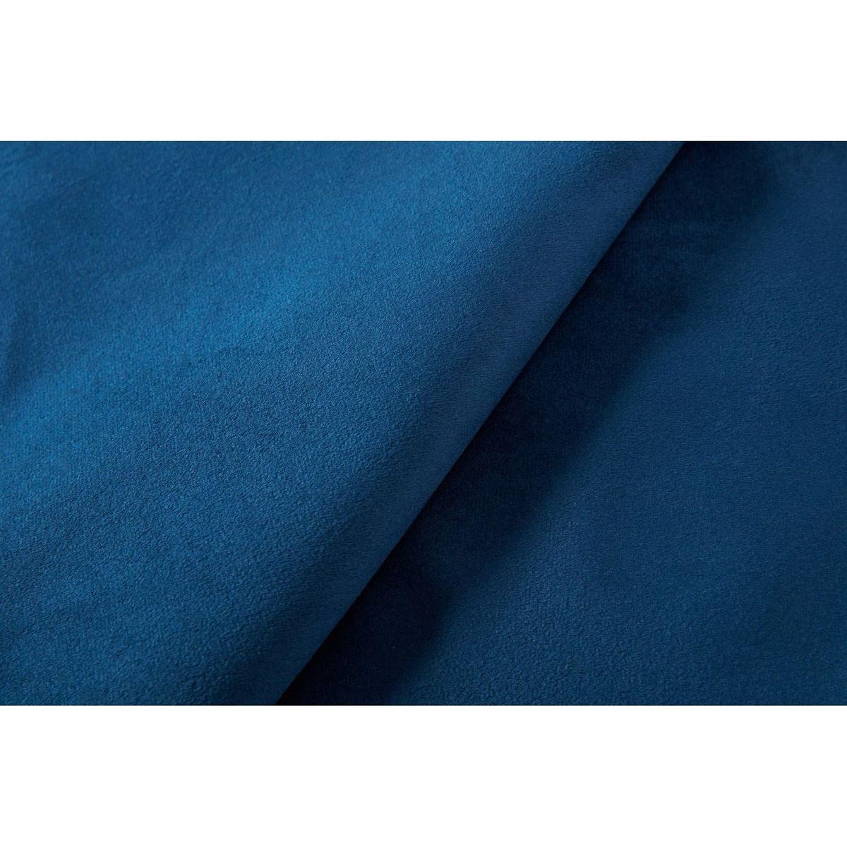 Upholstered King Bed / 54" High Headboard / Traditional Hand Buttoned Tufting / Nailhead Trim Wingback / No Box Spring Needed / Easy Assembly / Blue Velvet