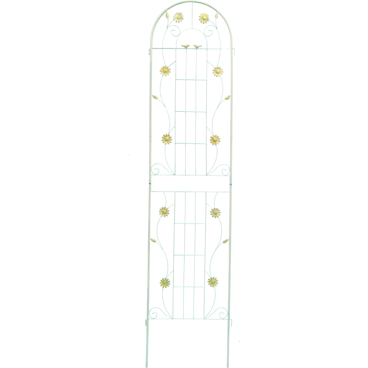 2 Pack Metal Garden Trellis 86.7" x 19.7" Rustproof Trellis for Climbing Plants Outdoor Flower Support White