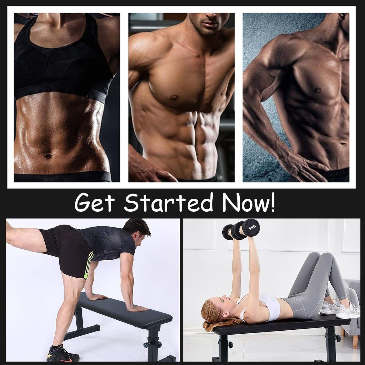 Flat Weight Bench Home Dumbbell Stool Home Fitness Strength Training Bench Comfortable Design - Streamdale Furniture