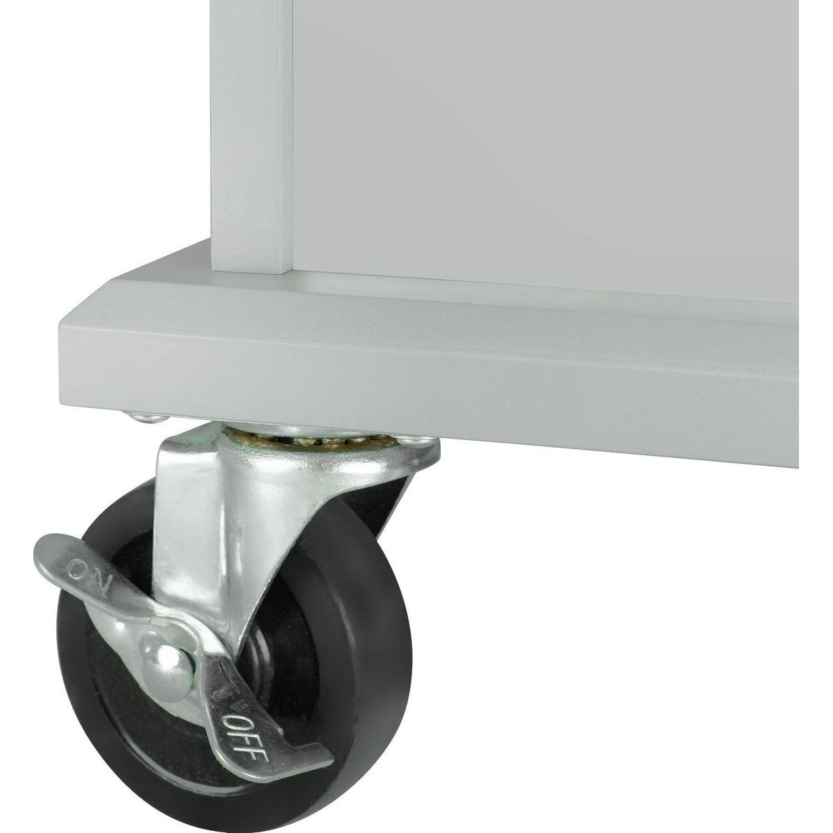 Kitchen Island with Drop Leaf, 53.9" Width Rolling Kitchen Cart on Wheels with Internal Storage Rack and 3 Tier Pull Out Cabinet Organizer, Kitchen Storage Cart with Spice Rack, Towel Rack (Grey Blue)