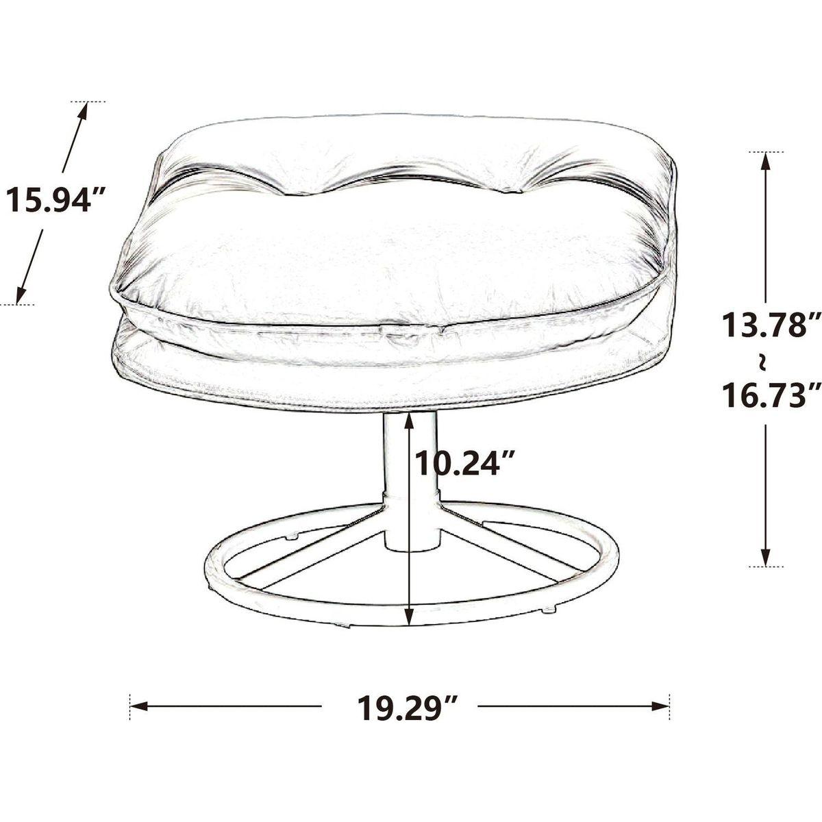 Accent chair TV Chair Living room Chair with Ottoman-PURPLE - Streamdale Furniture