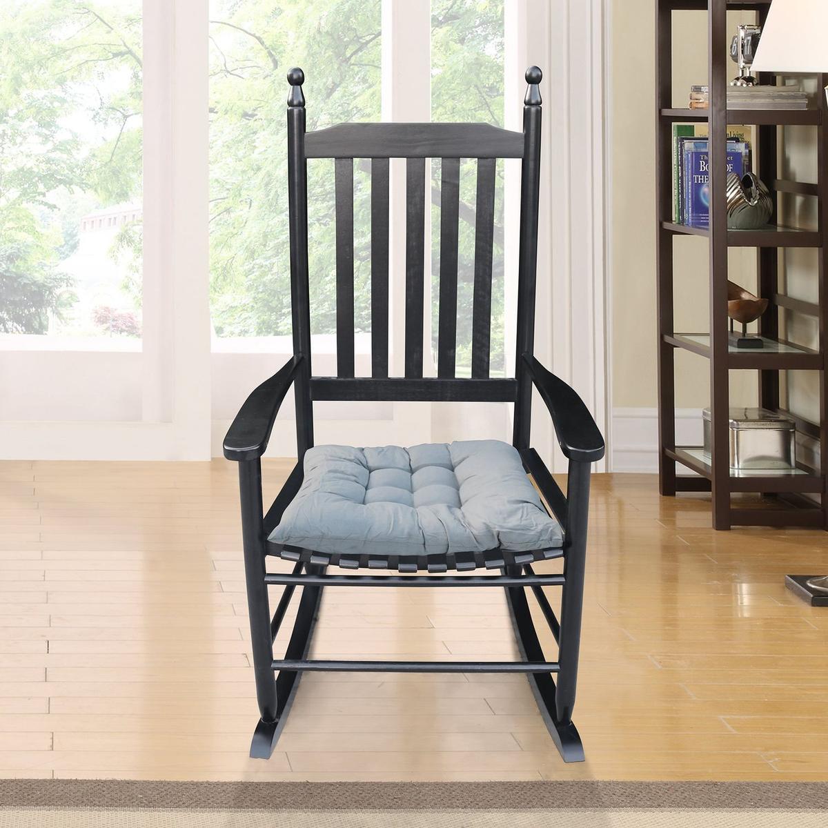 wooden porch rocker chair BLACK - Streamdale Furniture