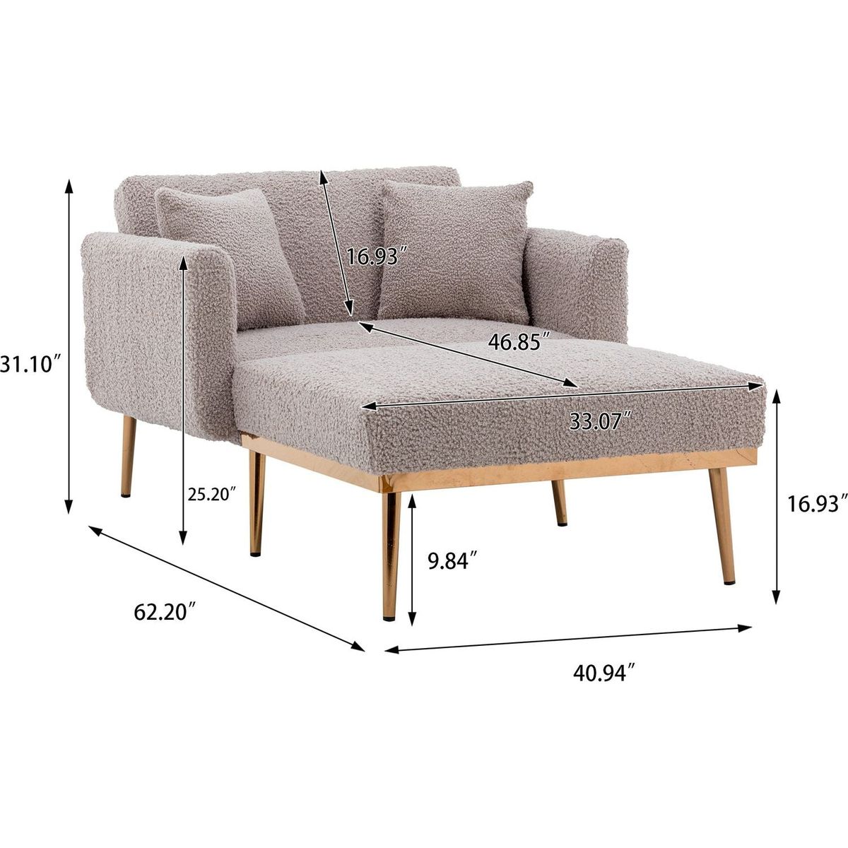 chaise lounge chair /accent chair