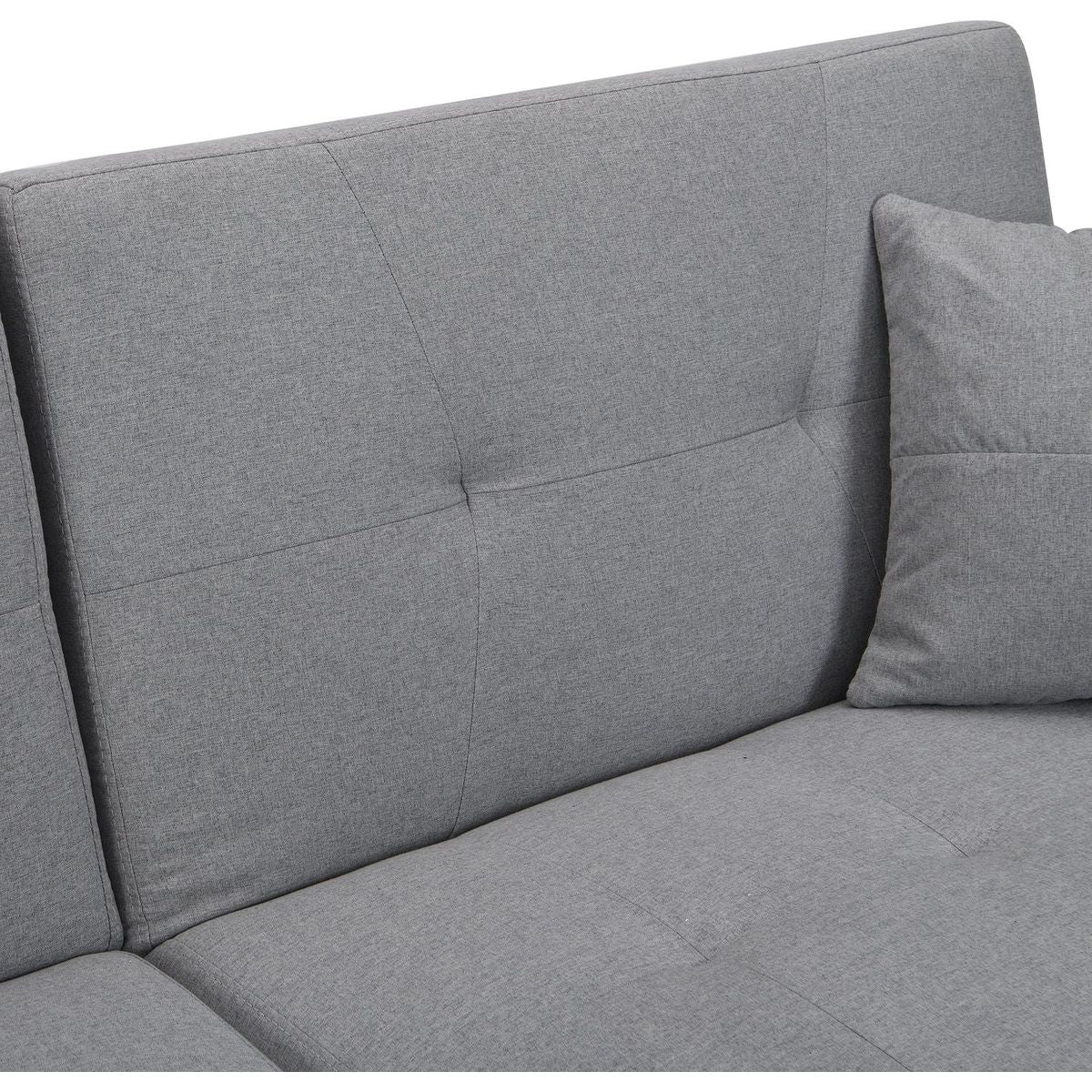 Folding Ottoman Sofa Bed with stereo (Gray) - Streamdale Furniture