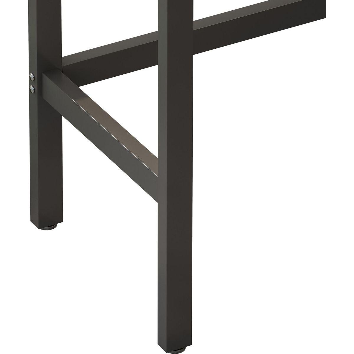 Modern Design Kitchen Dining Table, Pub Table, Long Dining Table Set with 3 Stools, Easy Assembly, Natural