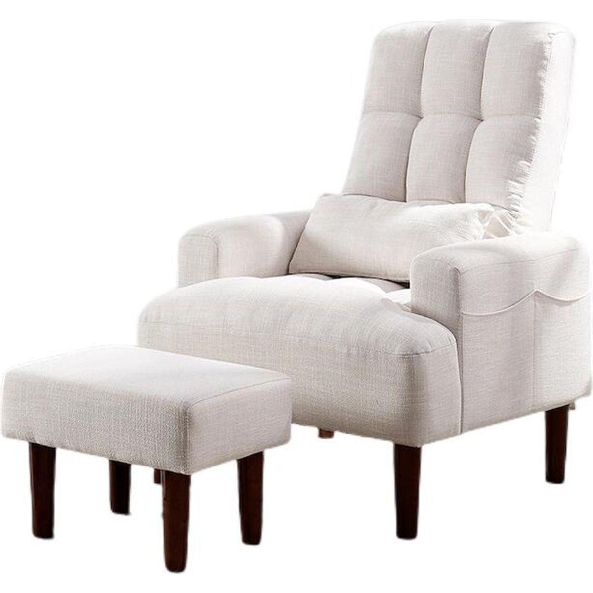 Redde Boo Brand New Modern Design Living Room Recliner Soft Cozy Sofa Chair With Ottoman - Streamdale Furniture