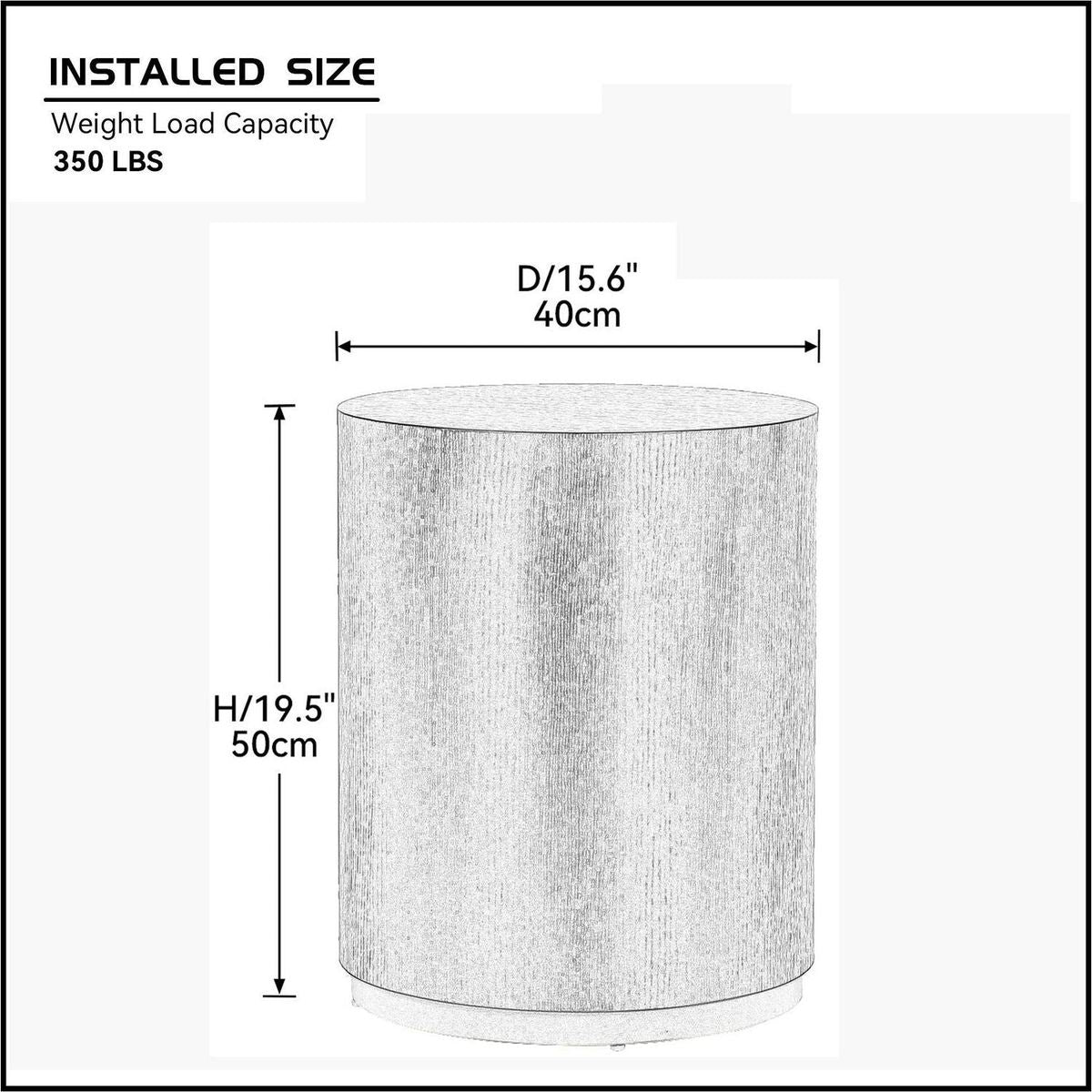 Round Coffee Table side Table for Living Room Fully Assembled - Streamdale Furniture
