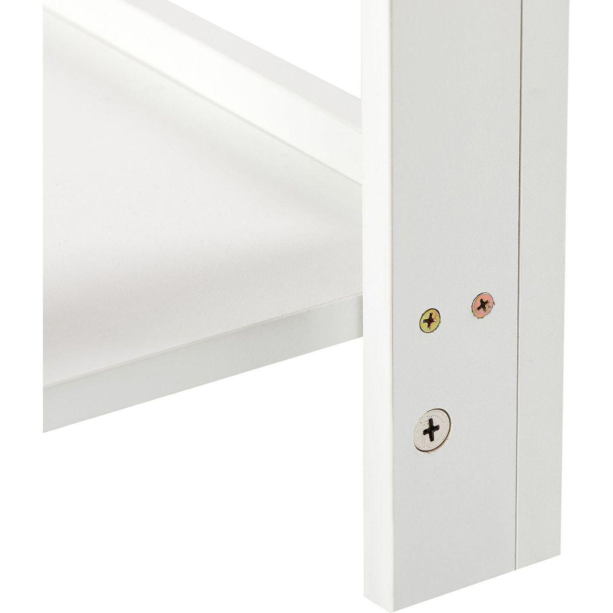 15.75" Rattan End table with drawer, Modern nightstand, side table for living roon, bedroom, white